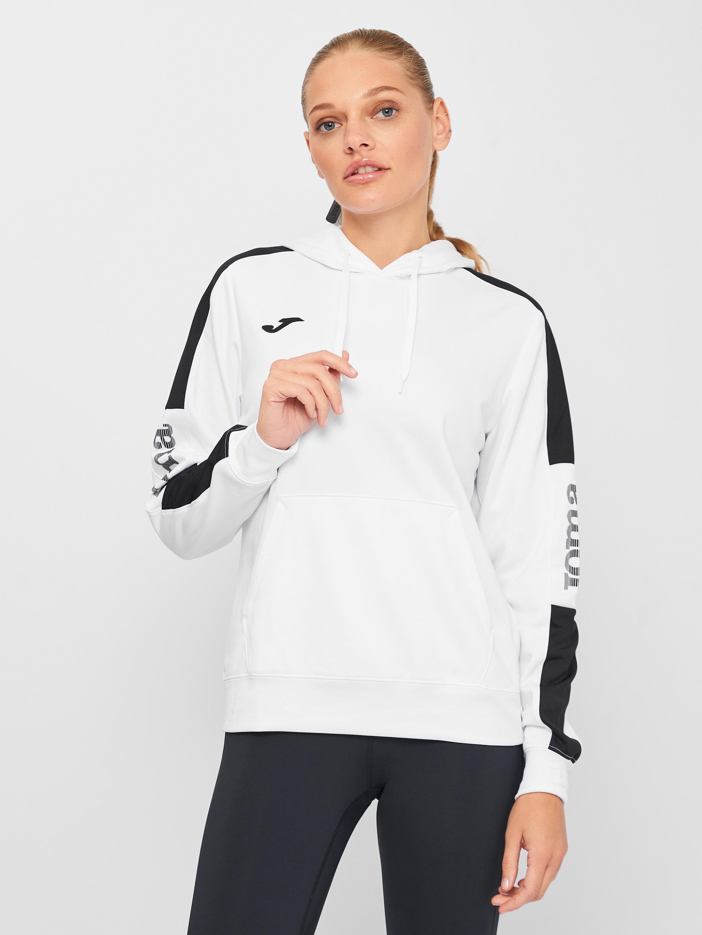 Реглан Joma 901334.201 Championship Iv Hoodie S White/Black (8424309506155)