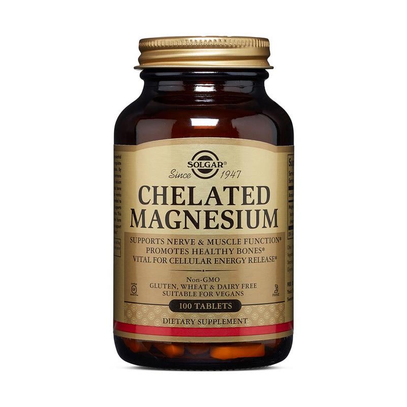 Комплекс магния глицинат оксид Solgar Chelated Magnesium 100 табл.