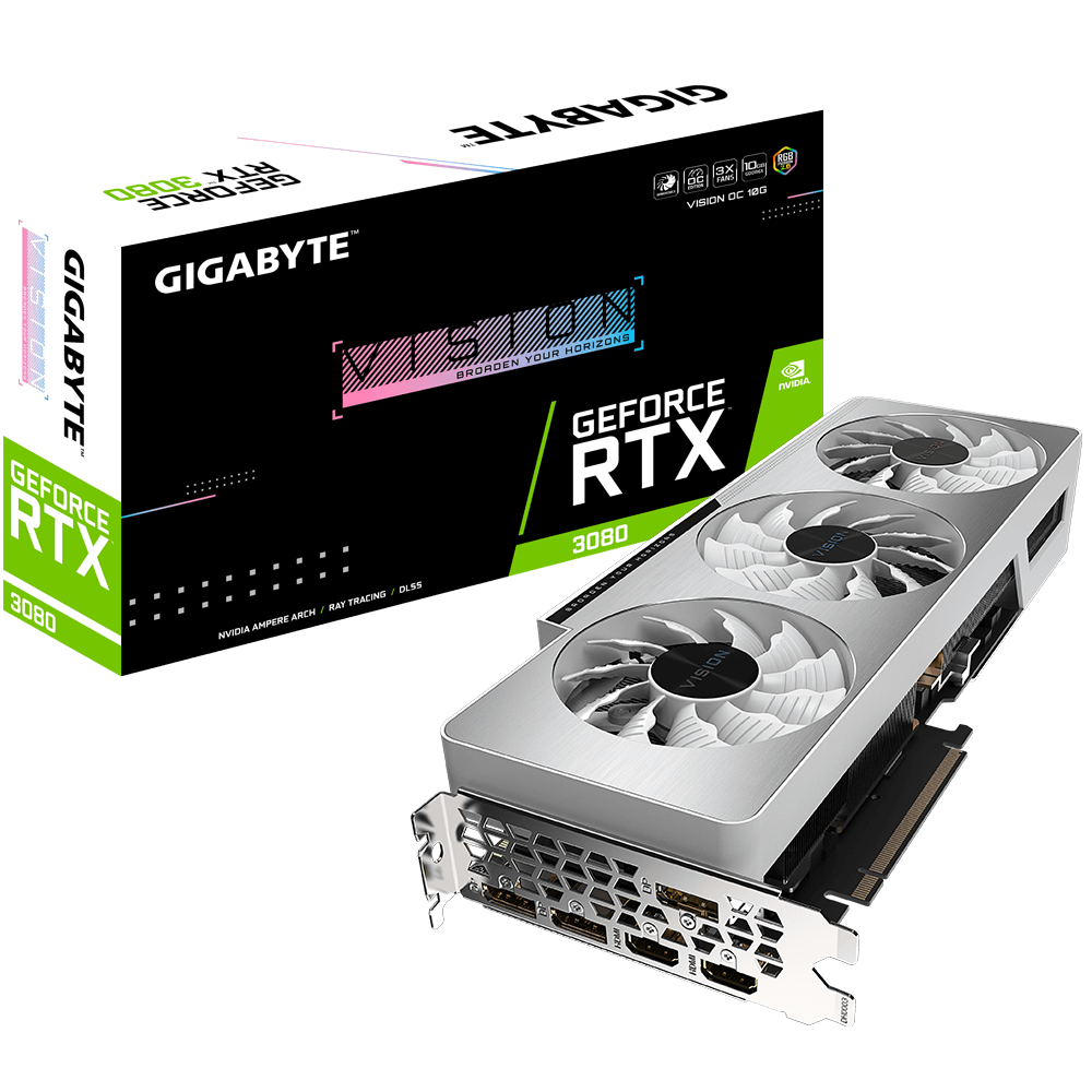 Відеокарта Gigabyte GeForce RTX 3080 VISION OC 10G (21617404)