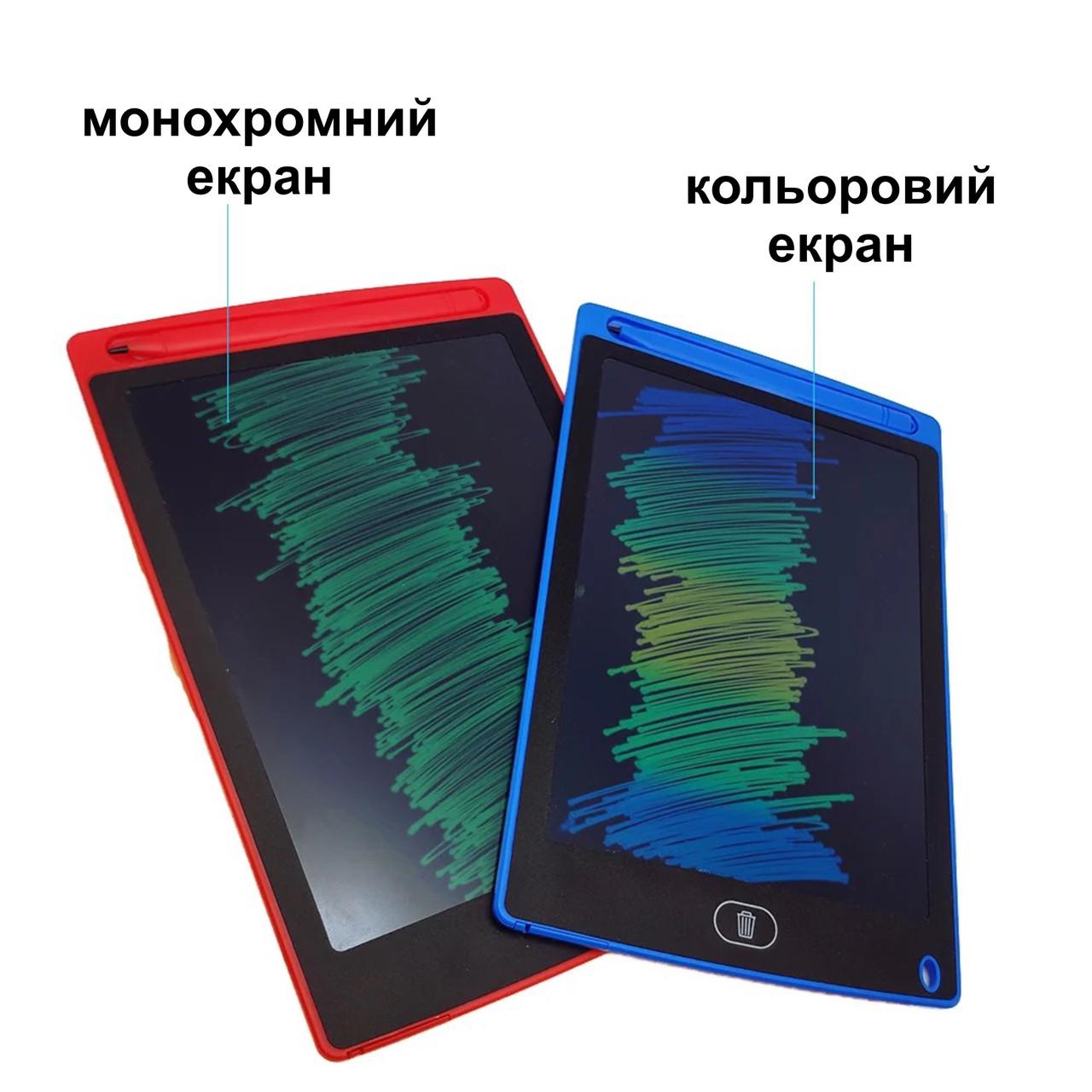 Графічний LCD планшет для малювання кольоровий 8.5'' Red (136987) - фото 7