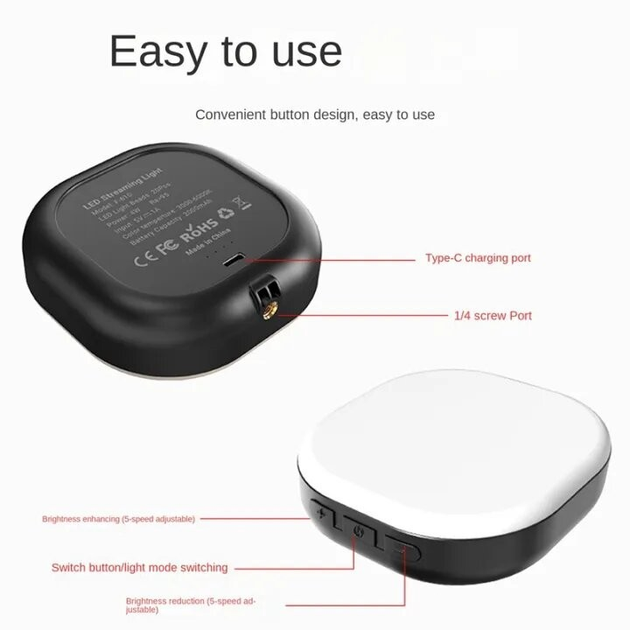 Лампа для фото и видео Veron F-610A LED с подставкой 3000-7200K (26139111) - фото 7 Лампа для фото и видео Veron F-610A LED с подставкой 3000-7200K (26139111) - фото 7