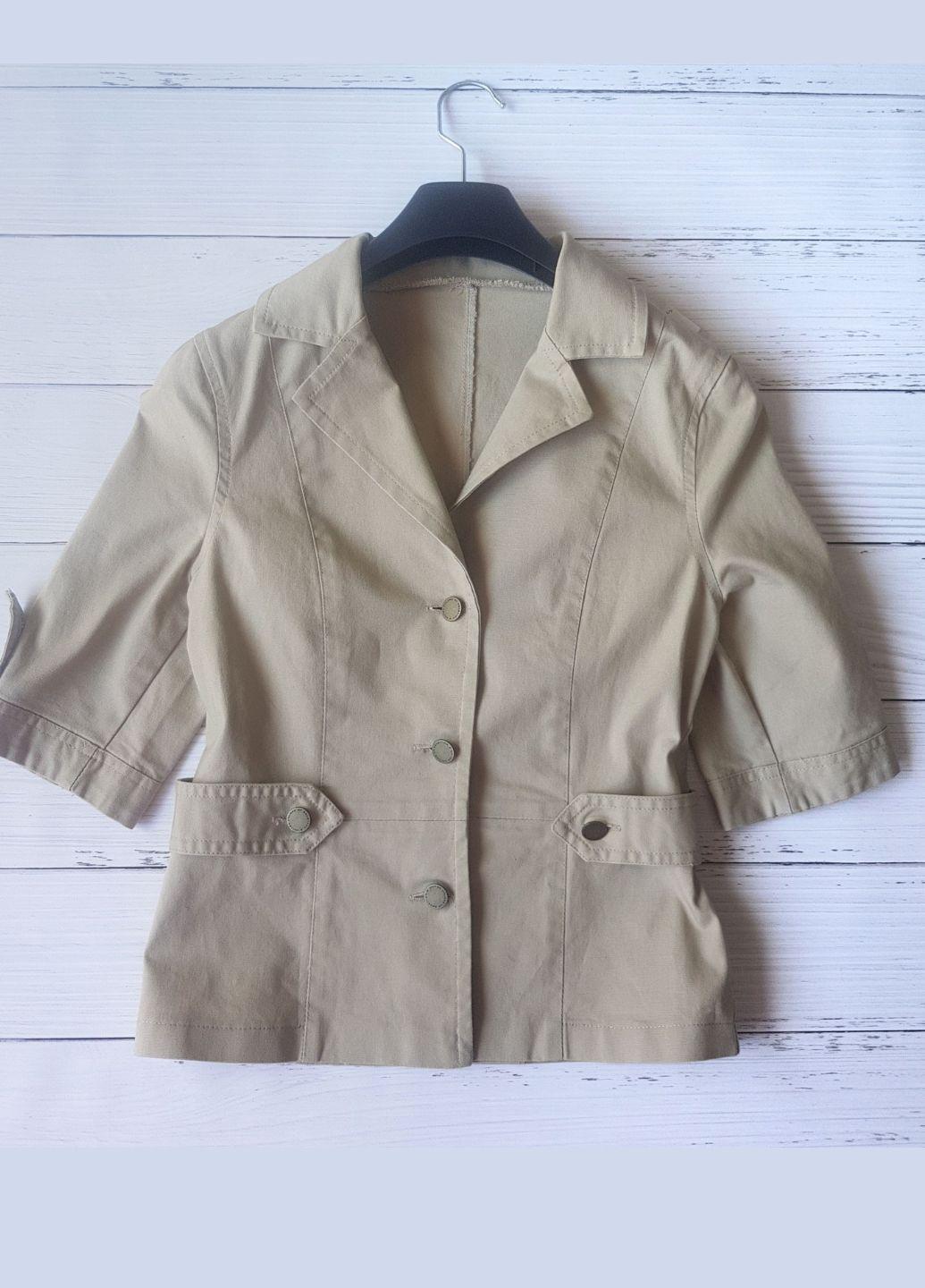 Пиджак на пуговицах G&N 8434 S Бежевый (42)