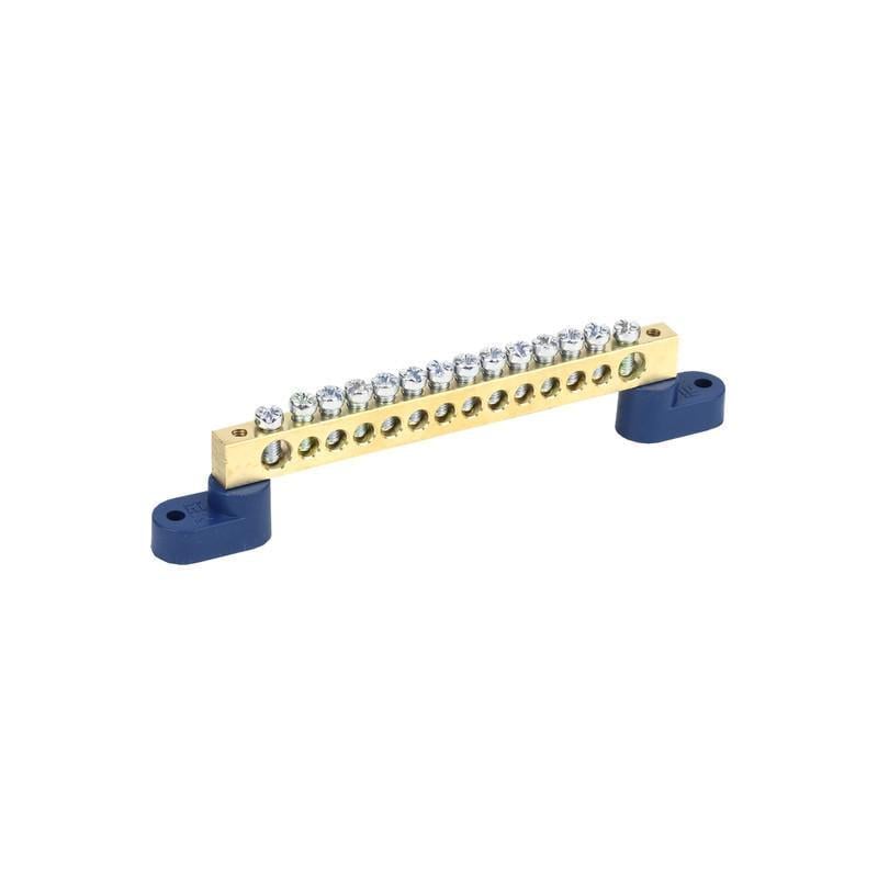 Шина нулевая УЭК ШНИ-8х12-14-У2-C 14 отверстий 8x12 мм медь на двух угловых изоляторах (YNN10-812-14C2-K07) Шина нулевая УЭК ШНИ-8х12-14-У2-C 14 отверстий 8x12 мм медь на двух угловых изоляторах (YNN10-812-14C2-K07)