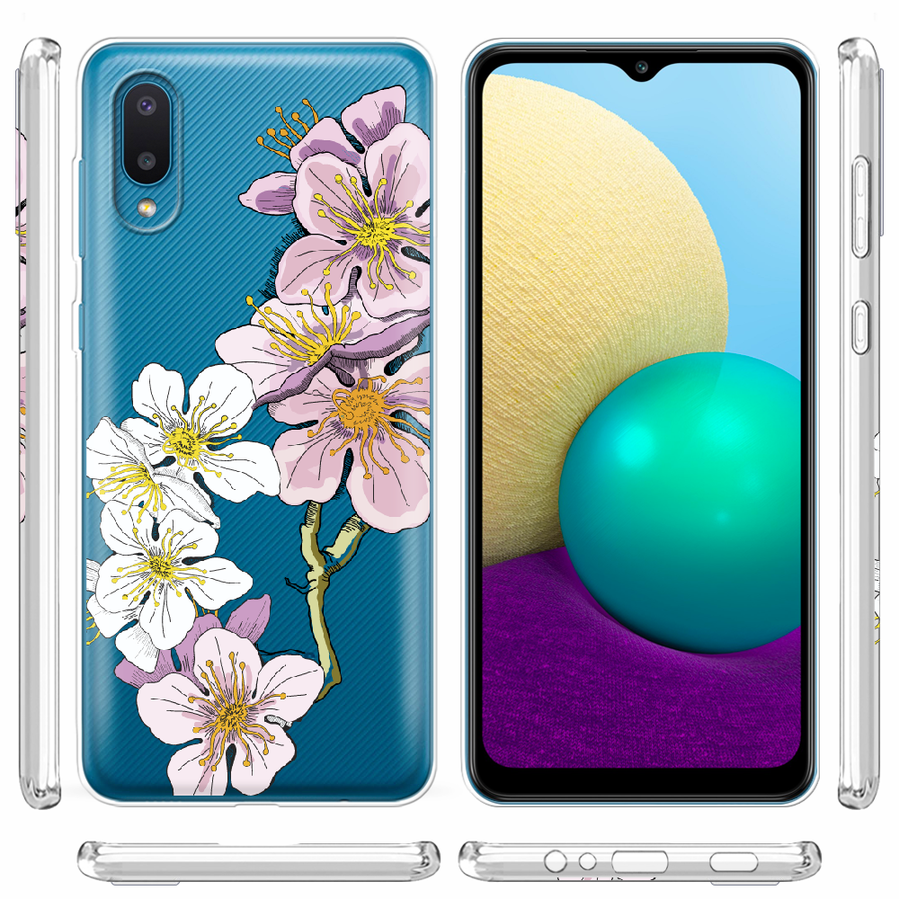 Чохол BoxFace Samsung A022 Galaxy A02 Cherry Blossom Прозорий силікон (42004-cc4-42004) - фото 3