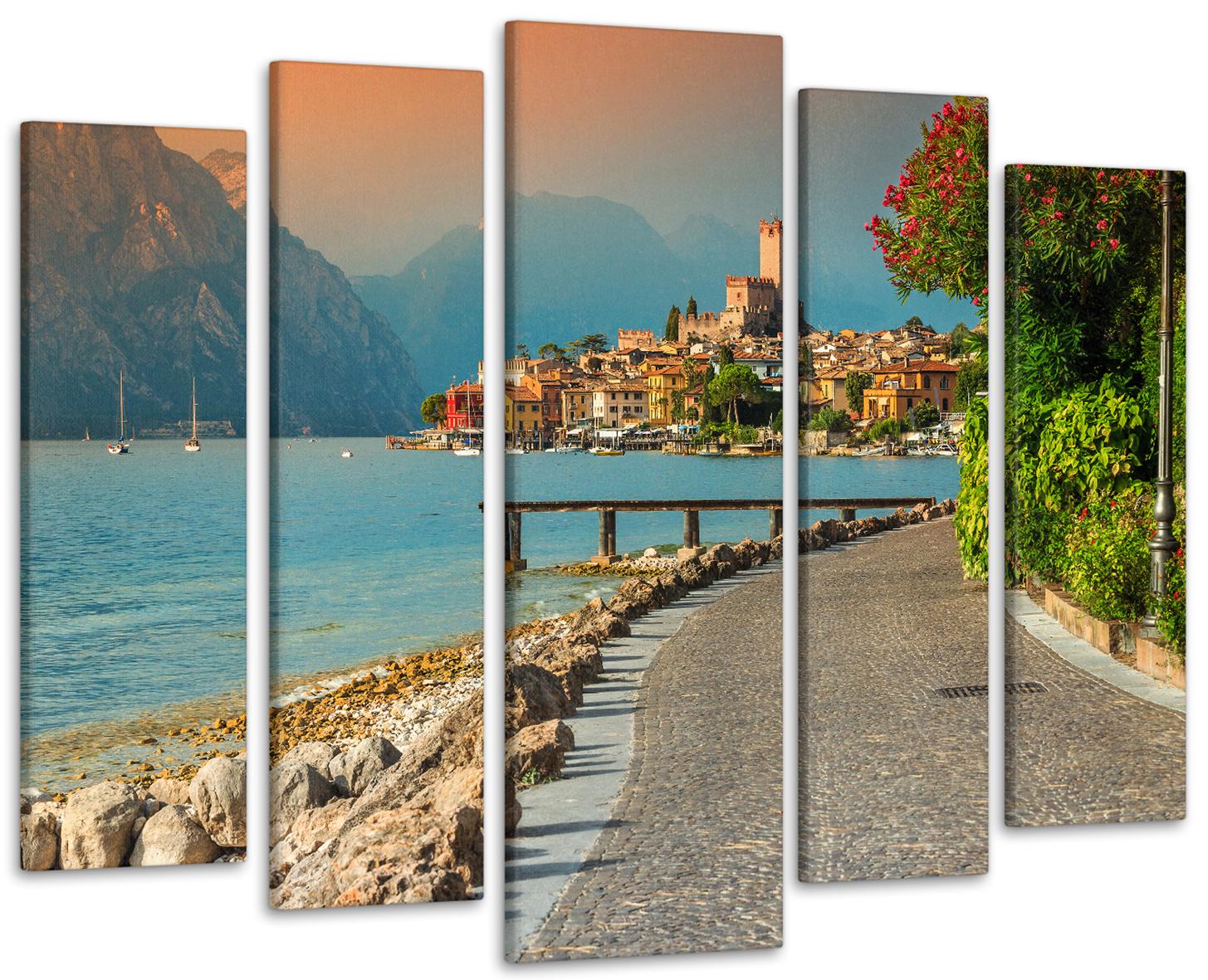 Картина модульная Город Природа 105х150 см (Art-347_5)