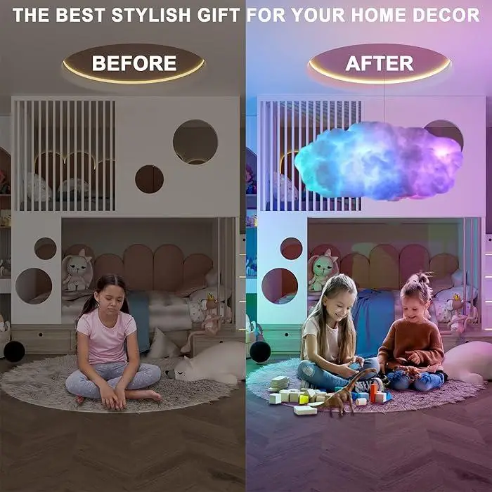 Світлодіодна стрічка Хмара Bluetooth 3D RGB з пультом (22293415) - фото 6