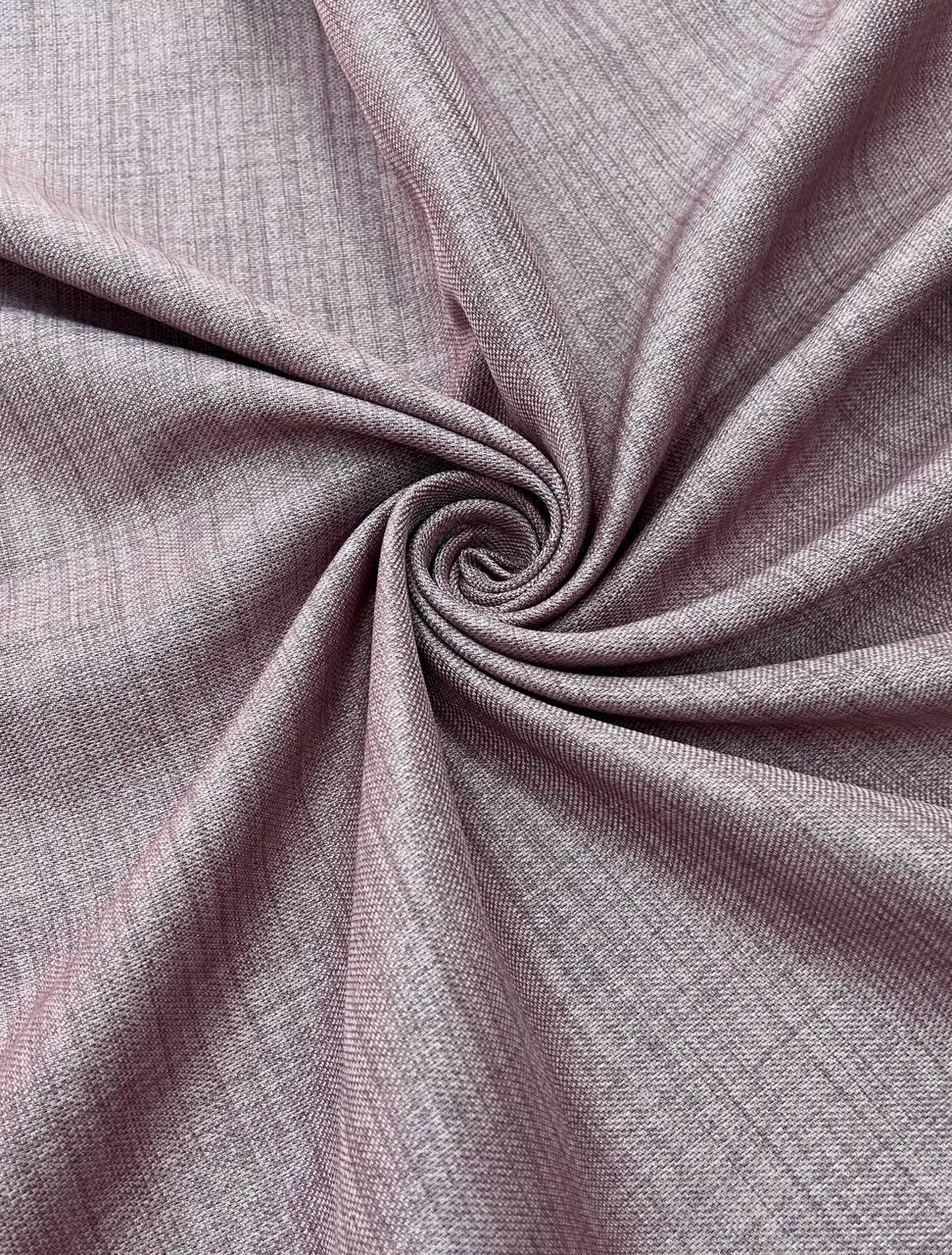 Штора Blackout ленная однотонная с подкладкой на тесьме 6 см 150х270 см Розовый (21309-1472-T47)