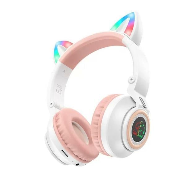 Наушники беспроводные Borofone BO18 Cat Ear Белый (20708478)