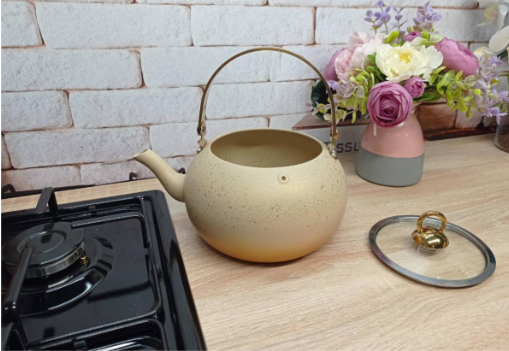 Чайник OMS с гранитным антипригарным покрытием с индукцией 2 л Cream (8212-L) - фото 2