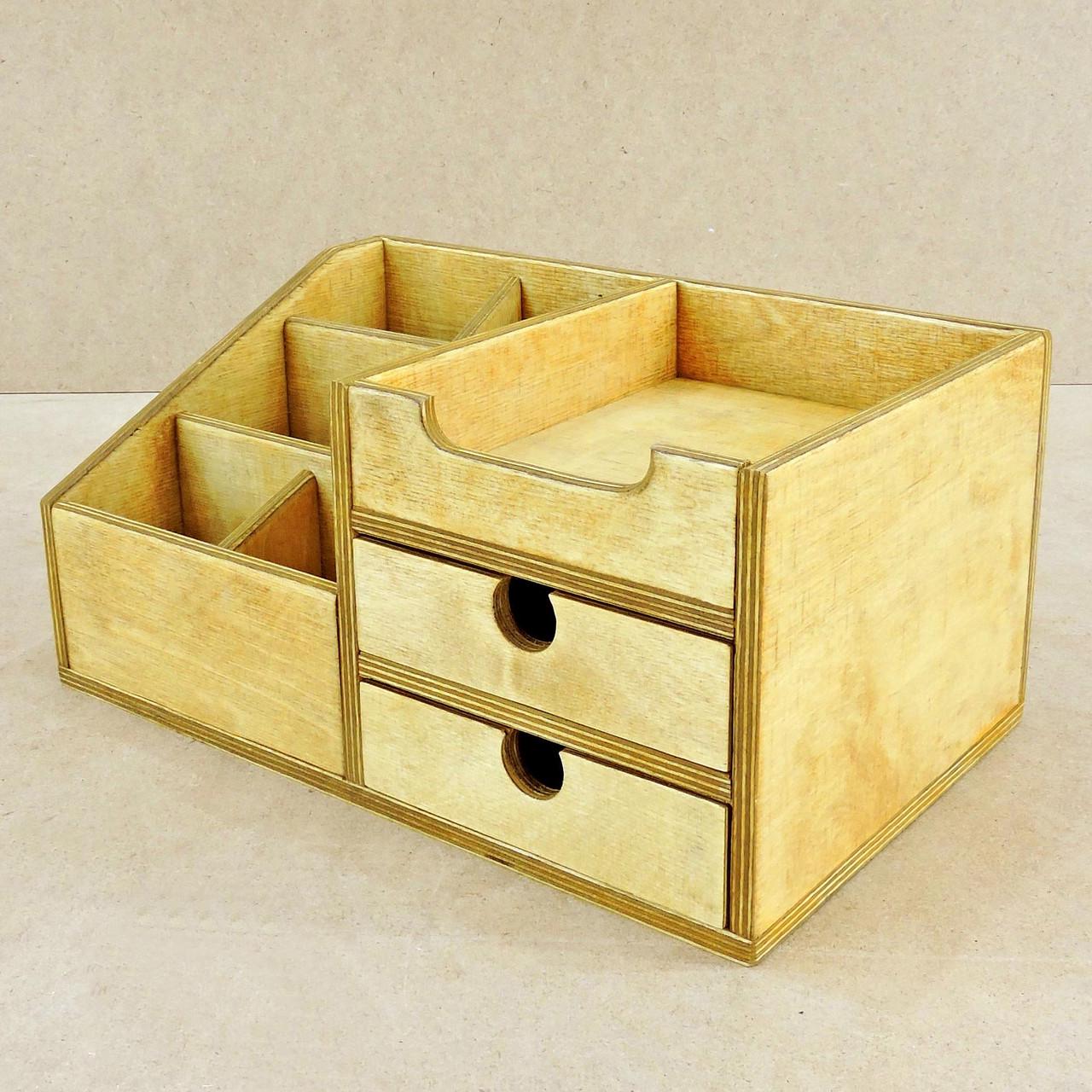 Органайзер настольный из дерева Спринг Ваниль (Кнц-000102) Органайзер настольный из дерева Спринг Ваниль (Кнц-000102)