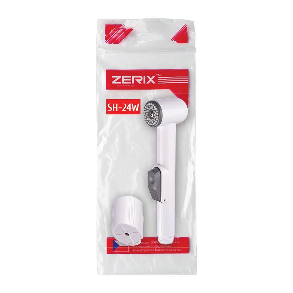 Воронка для гигиенического душа Zerix SH-24.W с кронштейном Белый (ZX2731)
