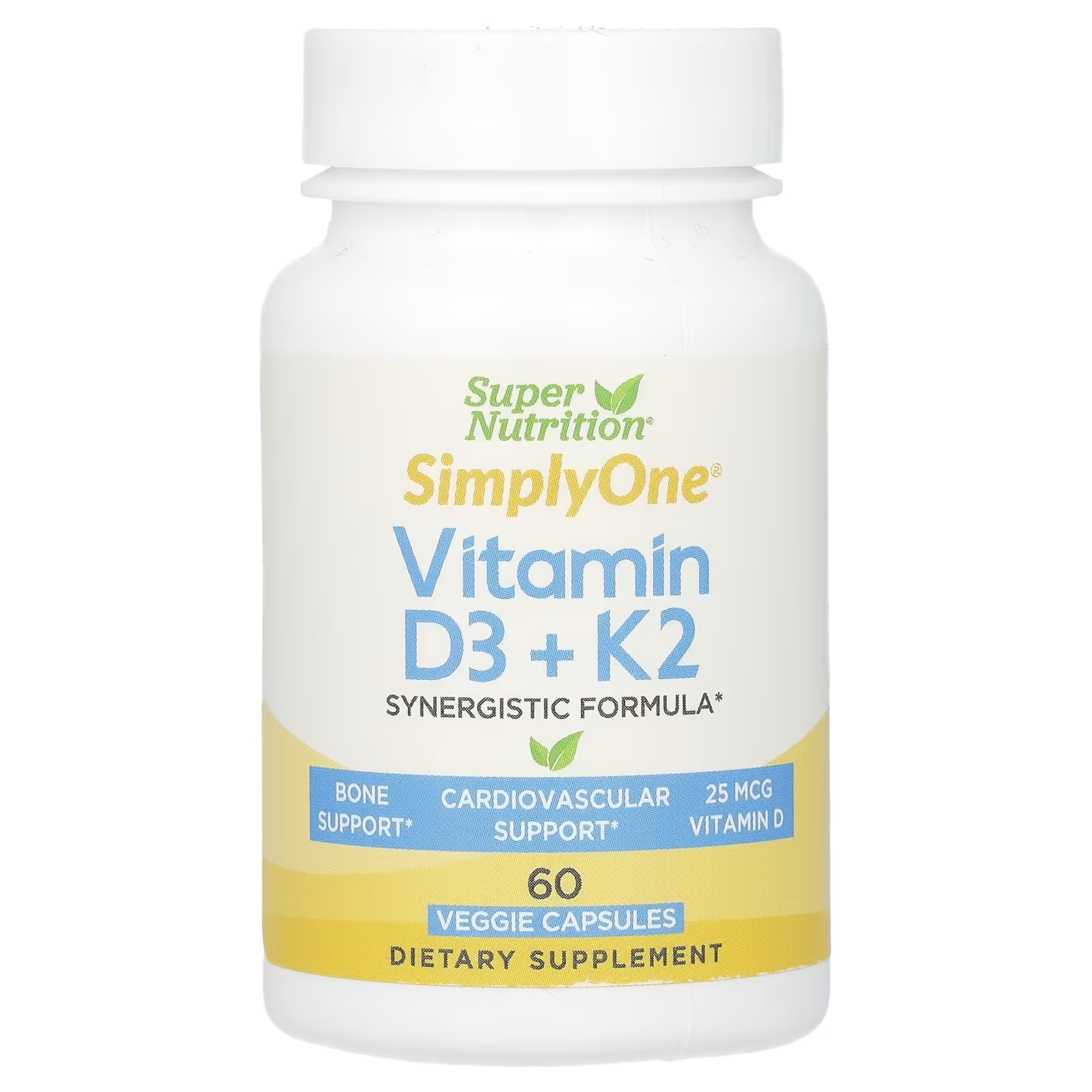 Витамины D3/К2 Super Nutrition 60 растительных капсул