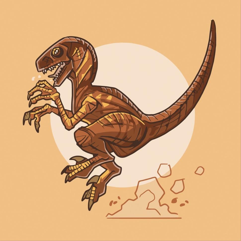 Картина по номерам ART CRAFT Дейноних 30x30 см Разноцветный (PM-194-K-953)