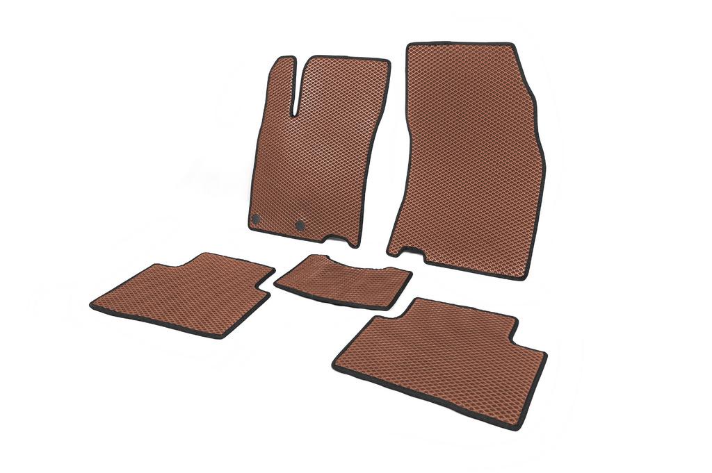 Коврики автомобильные Digital Designs для Qashqai для Nissan Qashqai 2014-2021 г EVA Коричневый (122469)