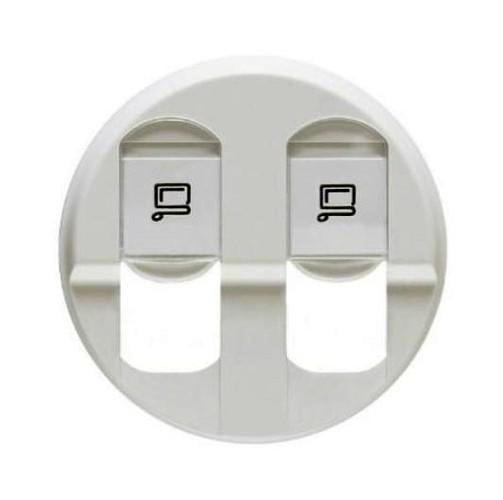 Панель розетки Legrand Celiane 2xRJ45 Cat 6 для UTP/FTP/SFTP Білий (ERC-068252)