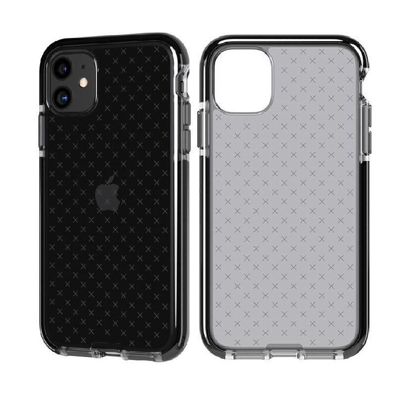 Противоударный чехол с антимикробным покрытием Tech21 Evo Check для Iphone 11 Smokey Black