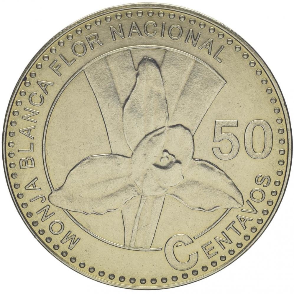 Коллекционная монета Гватемала 50 сентаво 2012 UNC (KM#283)