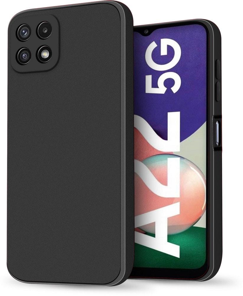 Силиконовый чехол HardCorner Samsung Galaxy A22 5G A226 (с микрофиброй) Black (36127-2B)