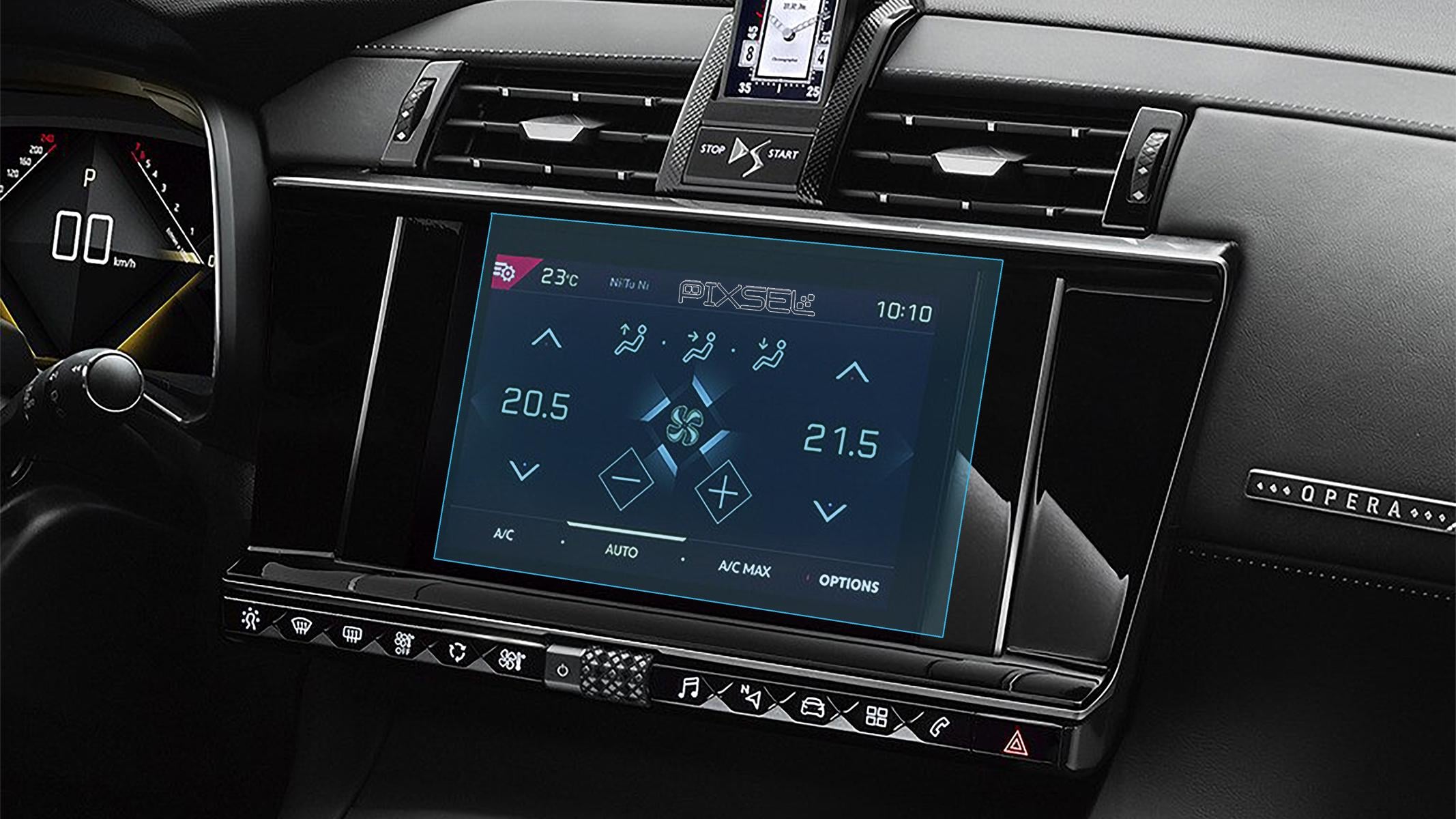 Защитное стекло Pixsel гибридное матовое на монитор DS 7 9,2" 2018