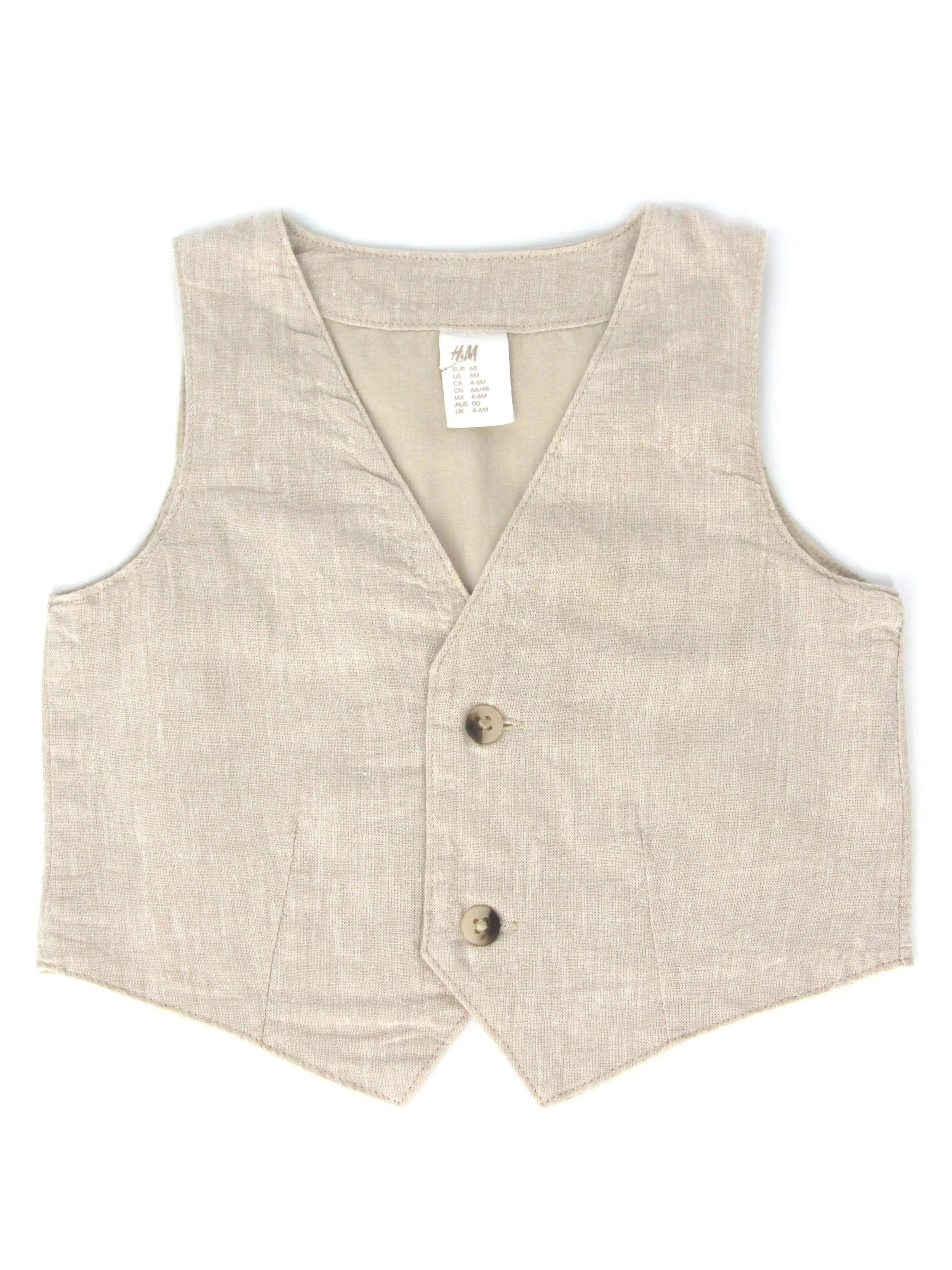 Жилет для немовлят H&M 68 см Світло-бежевий (A7019048941)