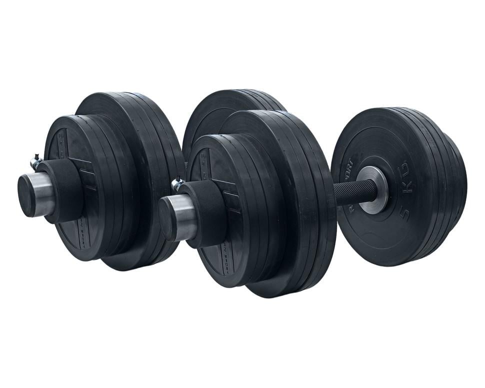 Гантели прорезиненные олимпийские RN-Sport 2 шт.