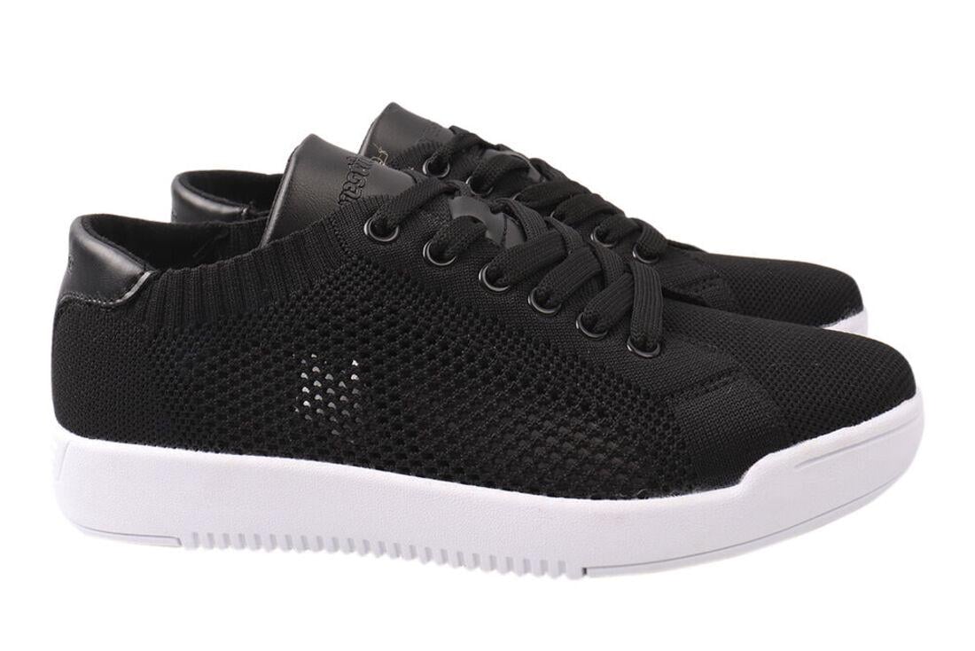 Кросівки чоловічі Restime з текстилю на низькому ходу на шнурівці р. 41 Чорний (153-21LK)