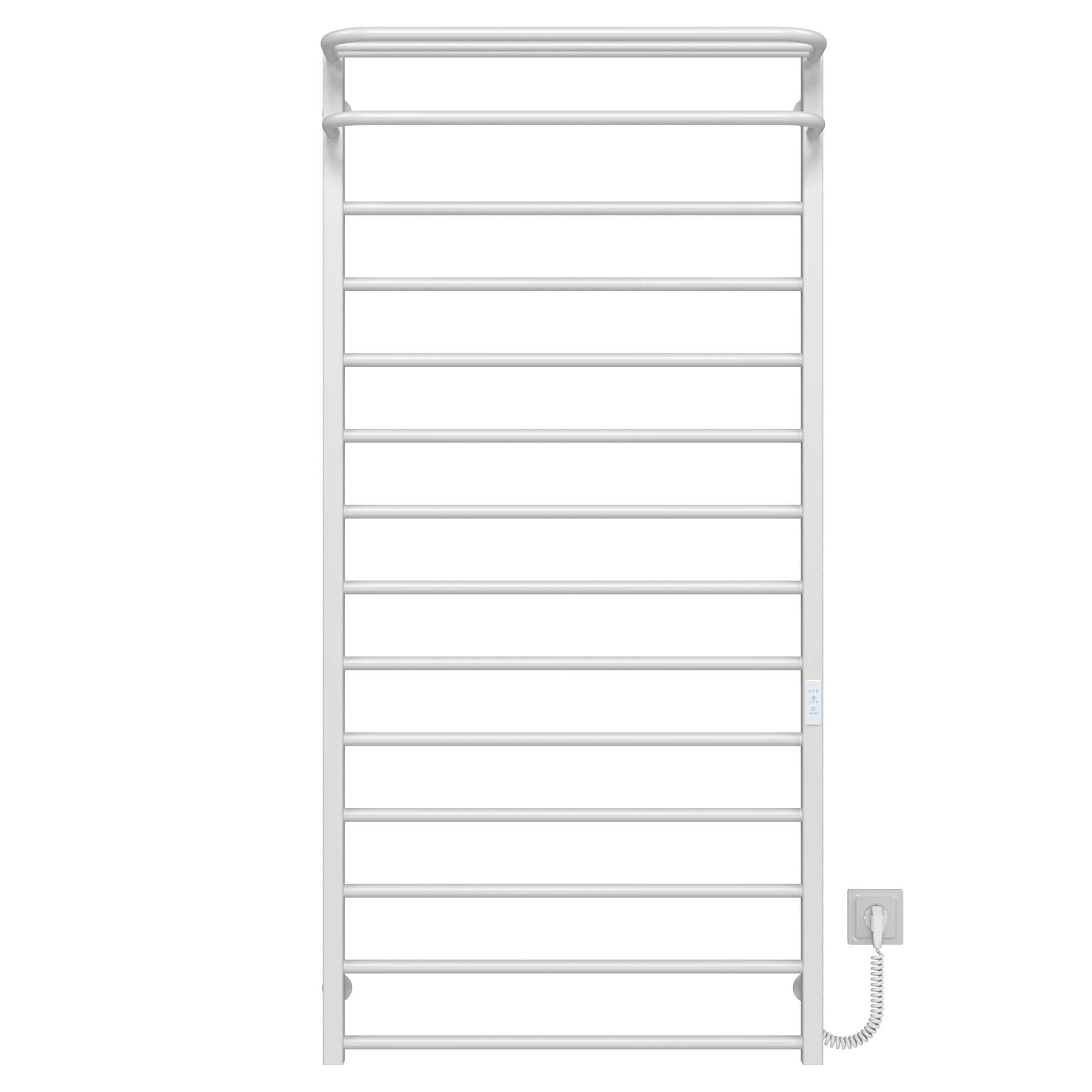 Полотенцесушитель электрический Deffi Lux Hotel П14 WD04 правое подключение нержавеющая сталь 700х1500 мм Белый (A.LH.150.70.14.EWR4)