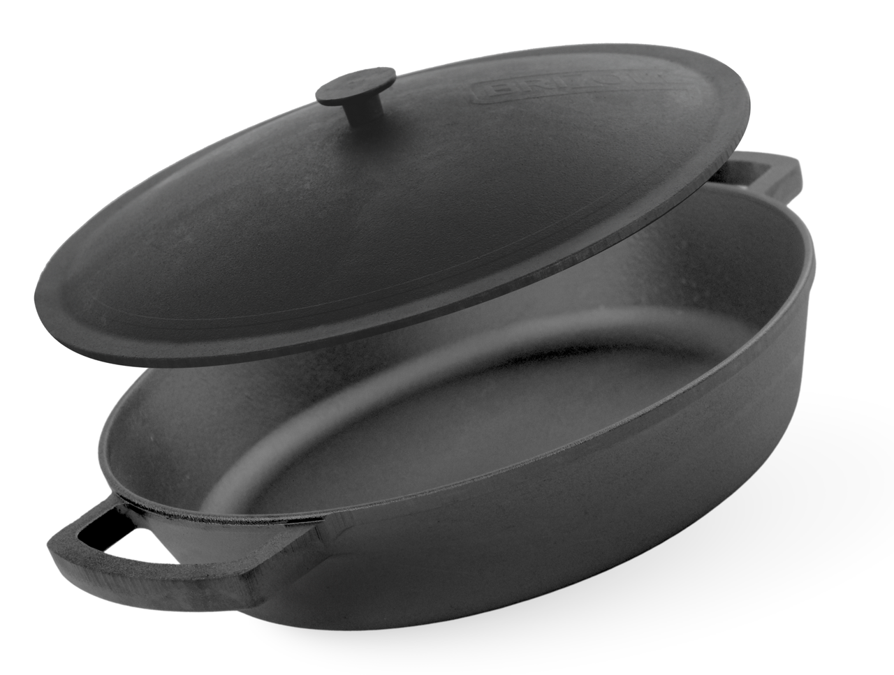 Жаровня чавунна Brizoll з чавунною кришкою 360х80 мм (32542670) Жаровня чавунна Brizoll з чавунною кришкою 360х80 мм (32542670)