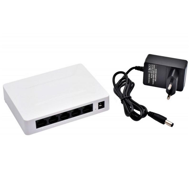 Коммутатор Desktop Switch GS05 5-портов 10/100/1000 Мбит/с Gigabit Ethernet White (150110) - фото 6 Коммутатор Desktop Switch GS05 5-портов 10/100/1000 Мбит/с Gigabit Ethernet White (150110) - фото 6