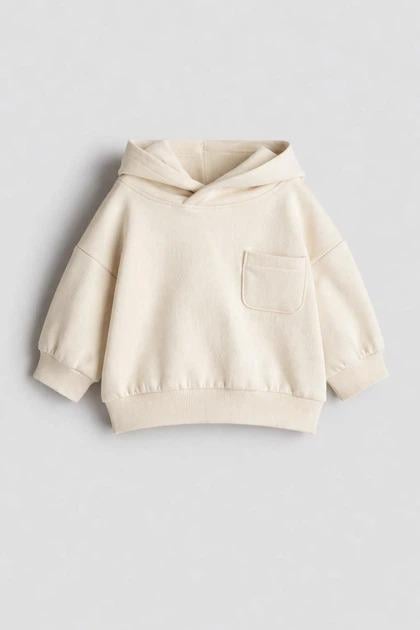 Свитшот H&M 1093921 98-104 см Бежевый