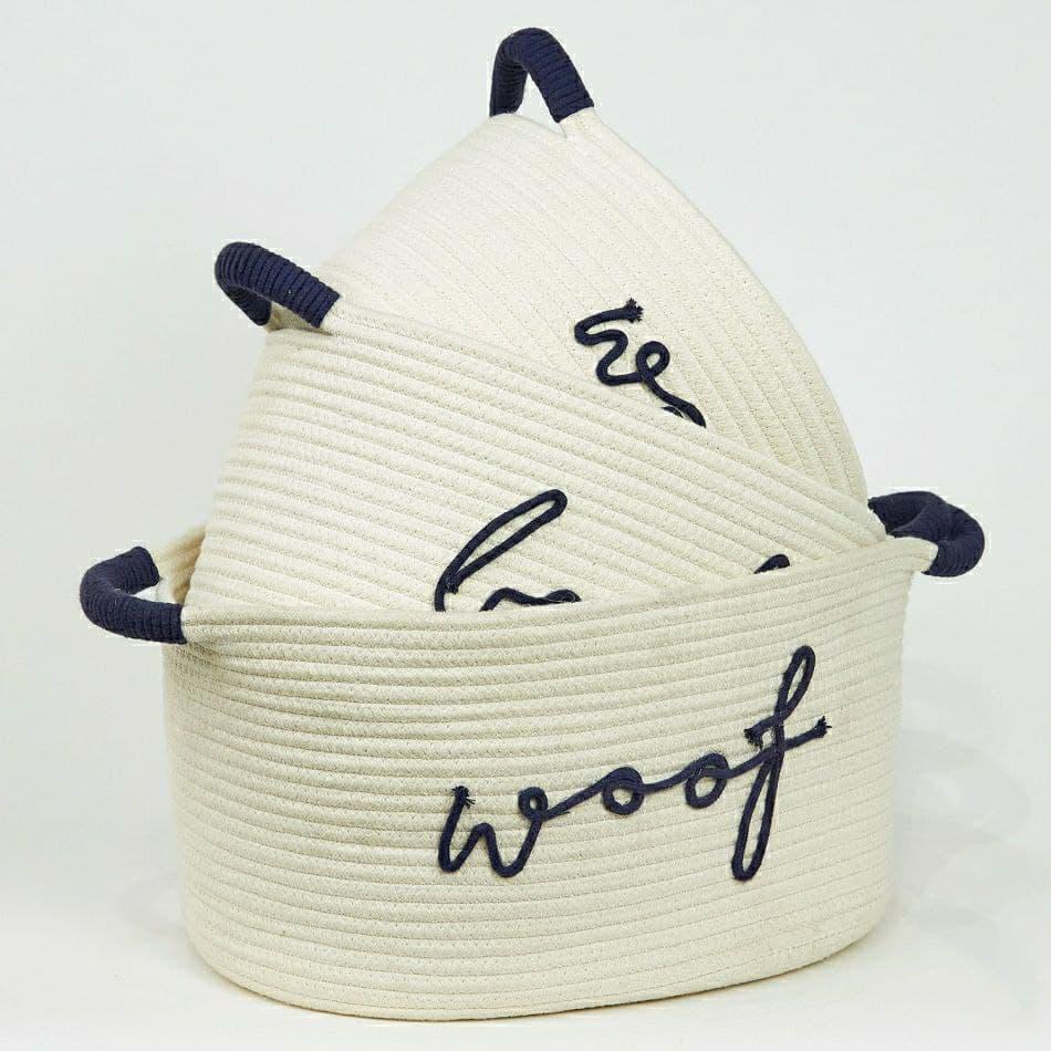 Набор корзин плетёных Decors Woof 4-20-9-1 3 шт. Белый (DR001087) Набор корзин плетёных Decors Woof 4-20-9-1 3 шт. Белый (DR001087)