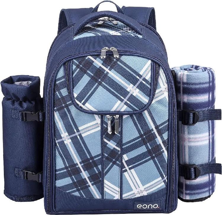 Набор для пикника Eono Cool Bag на 4 персоны с одеялом в рюкзаке (TWPB-3065B69R) - фото 5