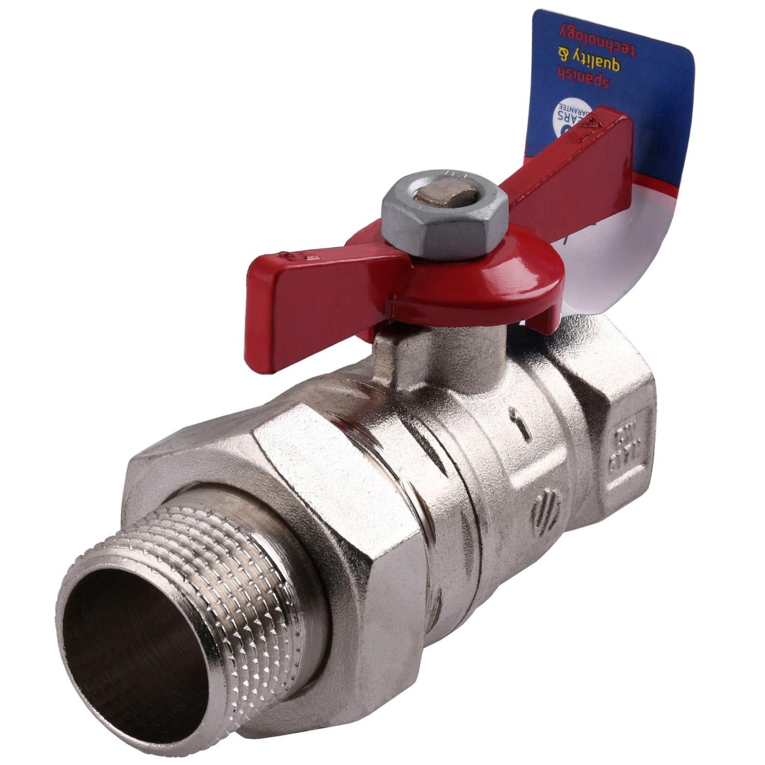 Кран шаровой Arco SENA 154105 1" ВЗ с американкой бабочка (83660)