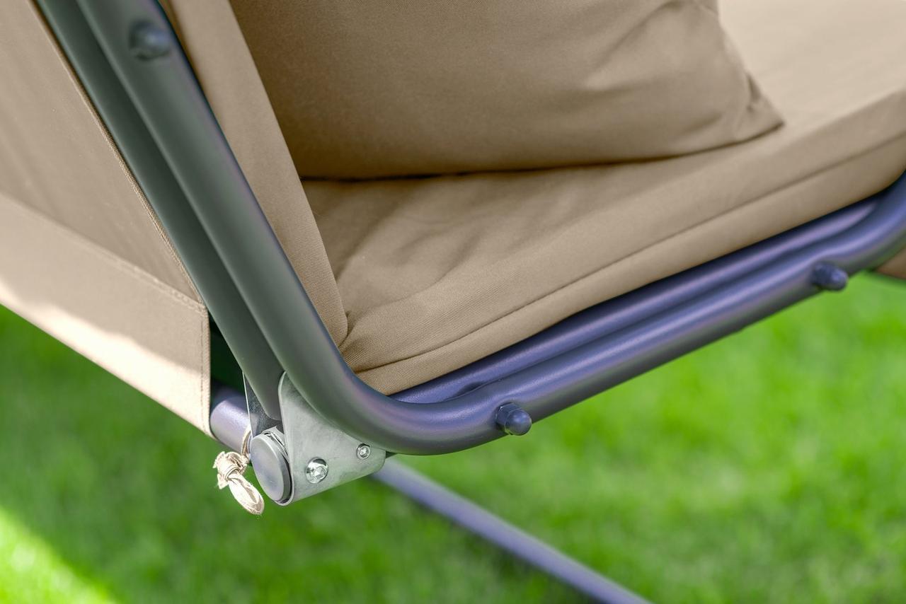 Садова гойдалка King Garden Plus 3-місна та 2 подушки Beige (2616422746) - фото 8 Садова гойдалка King Garden Plus 3-місна та 2 подушки Beige (2616422746) - фото 8