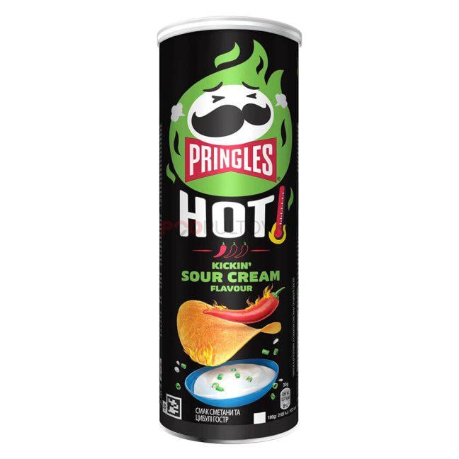 Чипси Pringles Hot Kickin Sour Cream 160 г