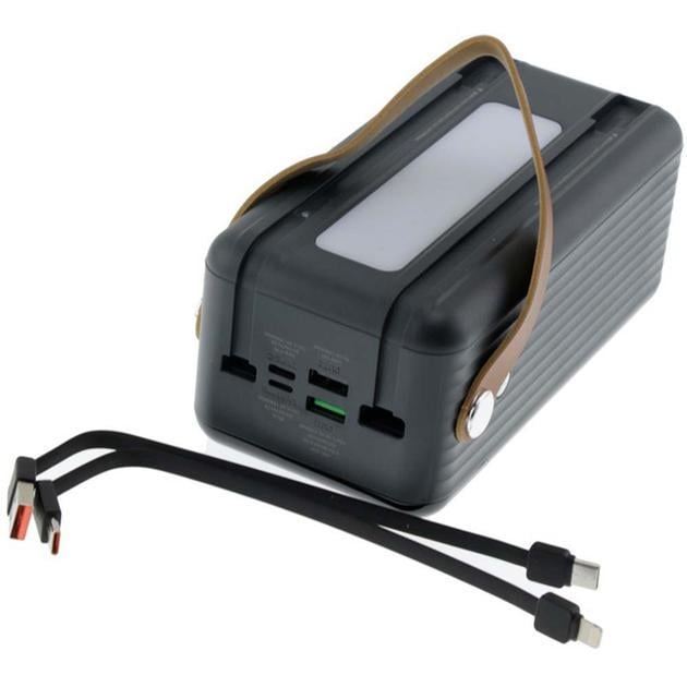 Повербанк с фонариком Remax RPP-565 Fast charging 60000 mAh 20W+22,5W Gray (d21dd8be) - фото 3