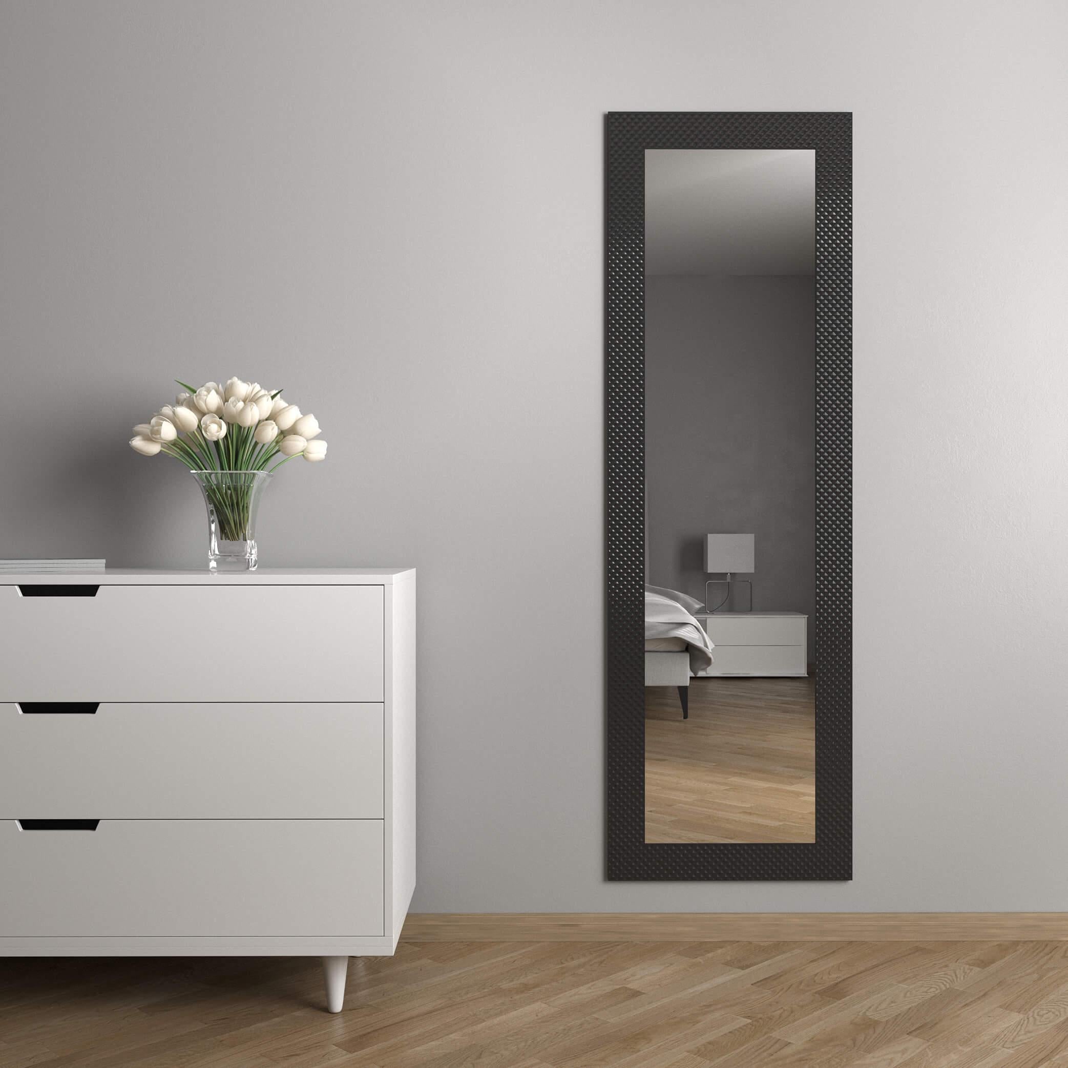 Зеркало настенное Black Mirror в полный рост 186х66 см Черный (8518В-101) Зеркало настенное Black Mirror в полный рост 186х66 см Черный (8518В-101)