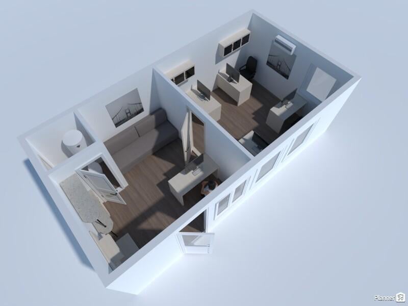 Модульний будинок ЄВРО КАБІНА 397х757 см Білий (13296326) - фото 3