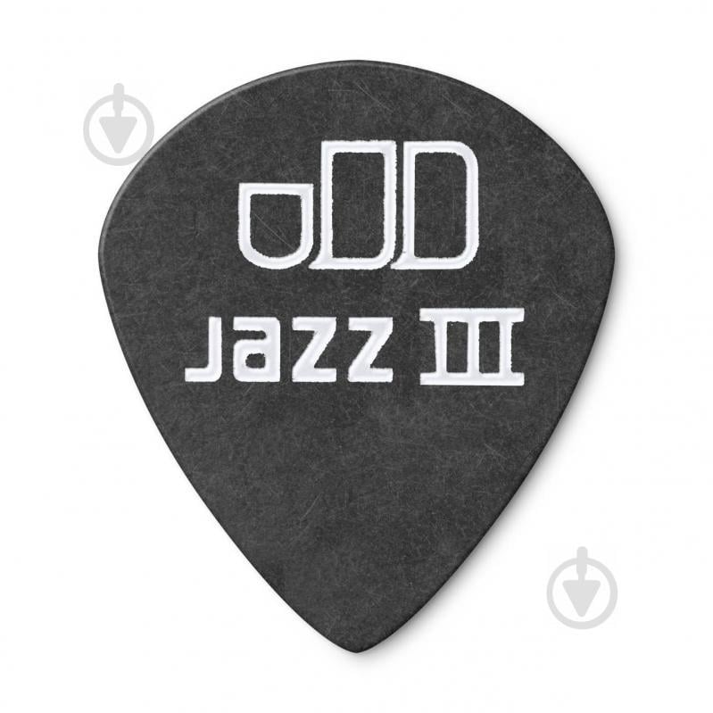 Медиатор Dunlop 4820 Tortex Pitch Black Jazz III Guitar Pick 0.50 mm (1 шт.) - фото 2