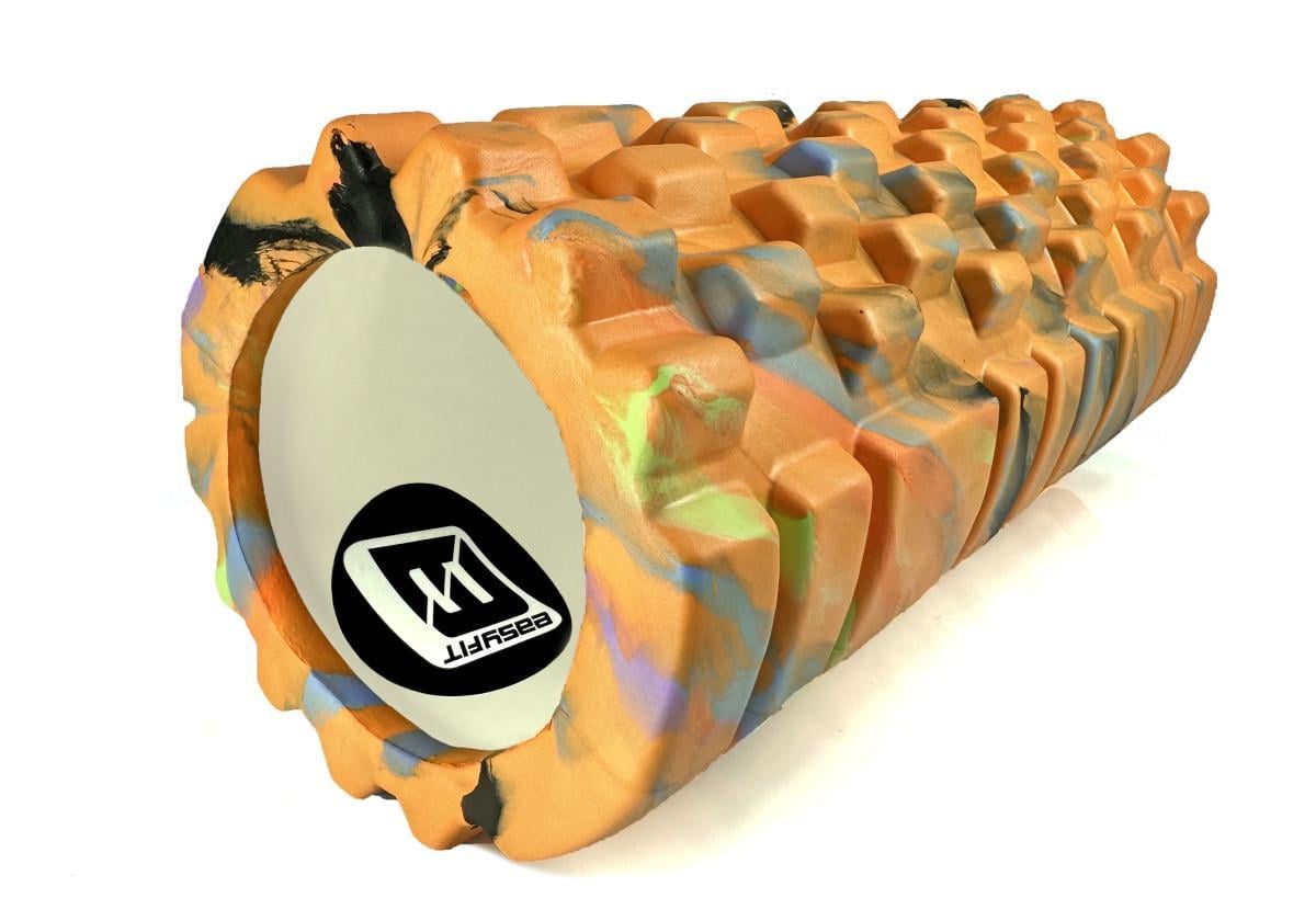 Массажный ролик EasyFit Grid Roller 33 см v.1.1 Multi Оранжевый (EF-2021-OR)