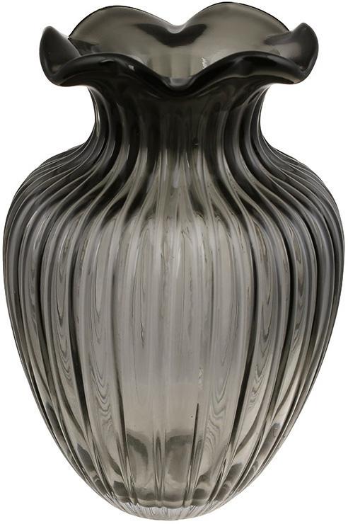 Ваза стеклянная Ariadne Liza 14х24 см Дымчато-серый