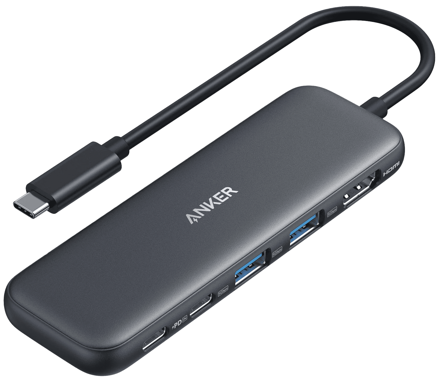 Концентратор-Док-станція Anker 332 USB-C Hub 5-in-1 PD in 100W 4K HDMI 2xUSB-A USB-C 5Gbps (UG-A83830A2)