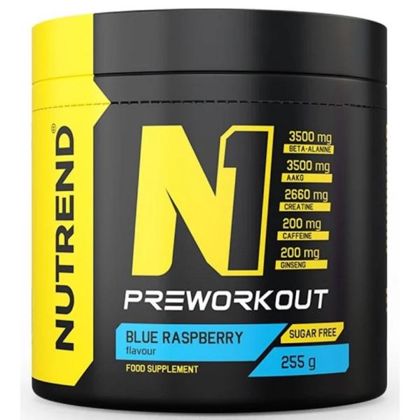 Комплекс для тренировки Nutrend N1 Preworkout 255 г 30 порций Blue Raspberry (000025946)