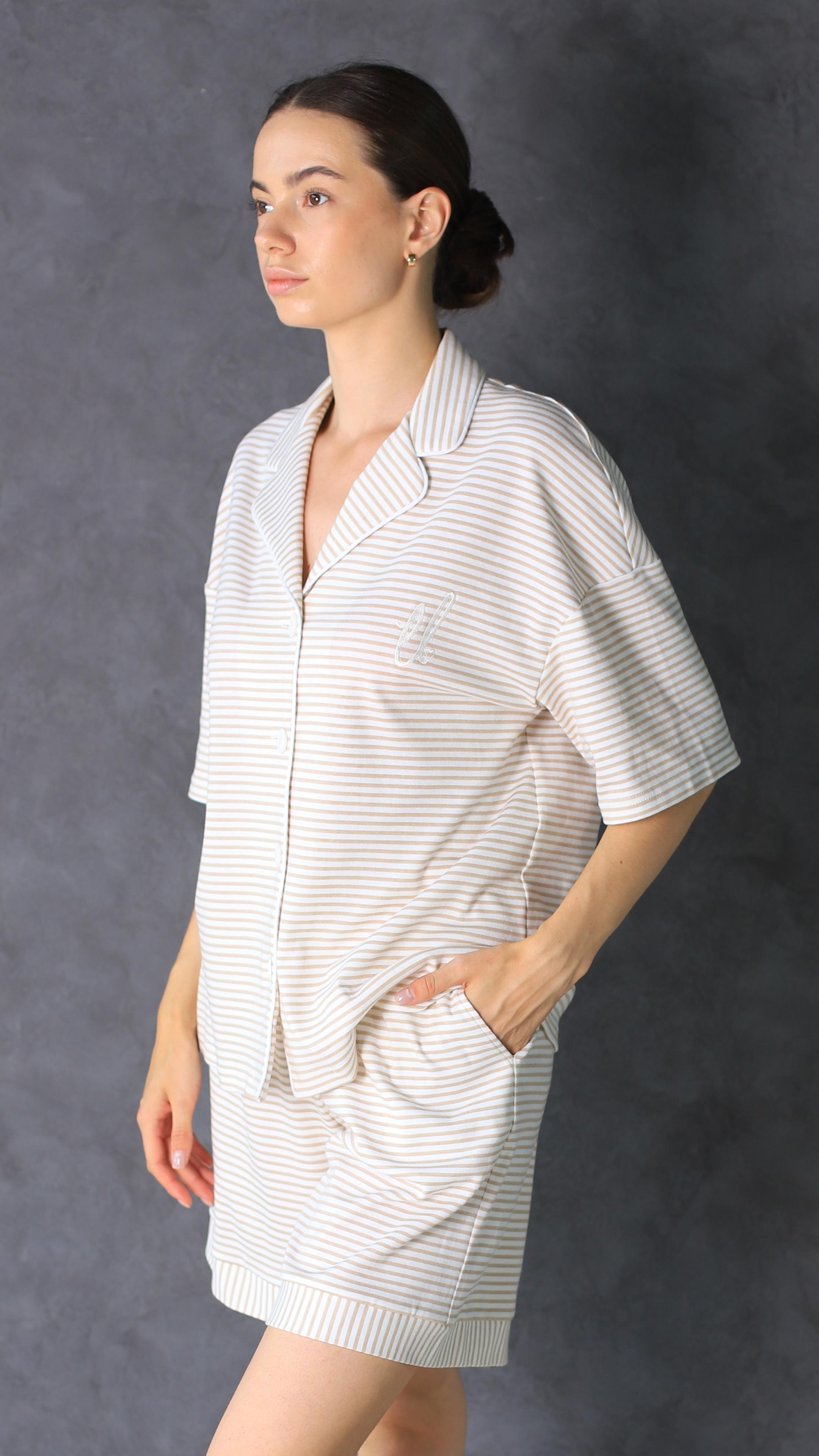 Комплект женская пижама Ellen caramel 5572/00/01 S Бежевый