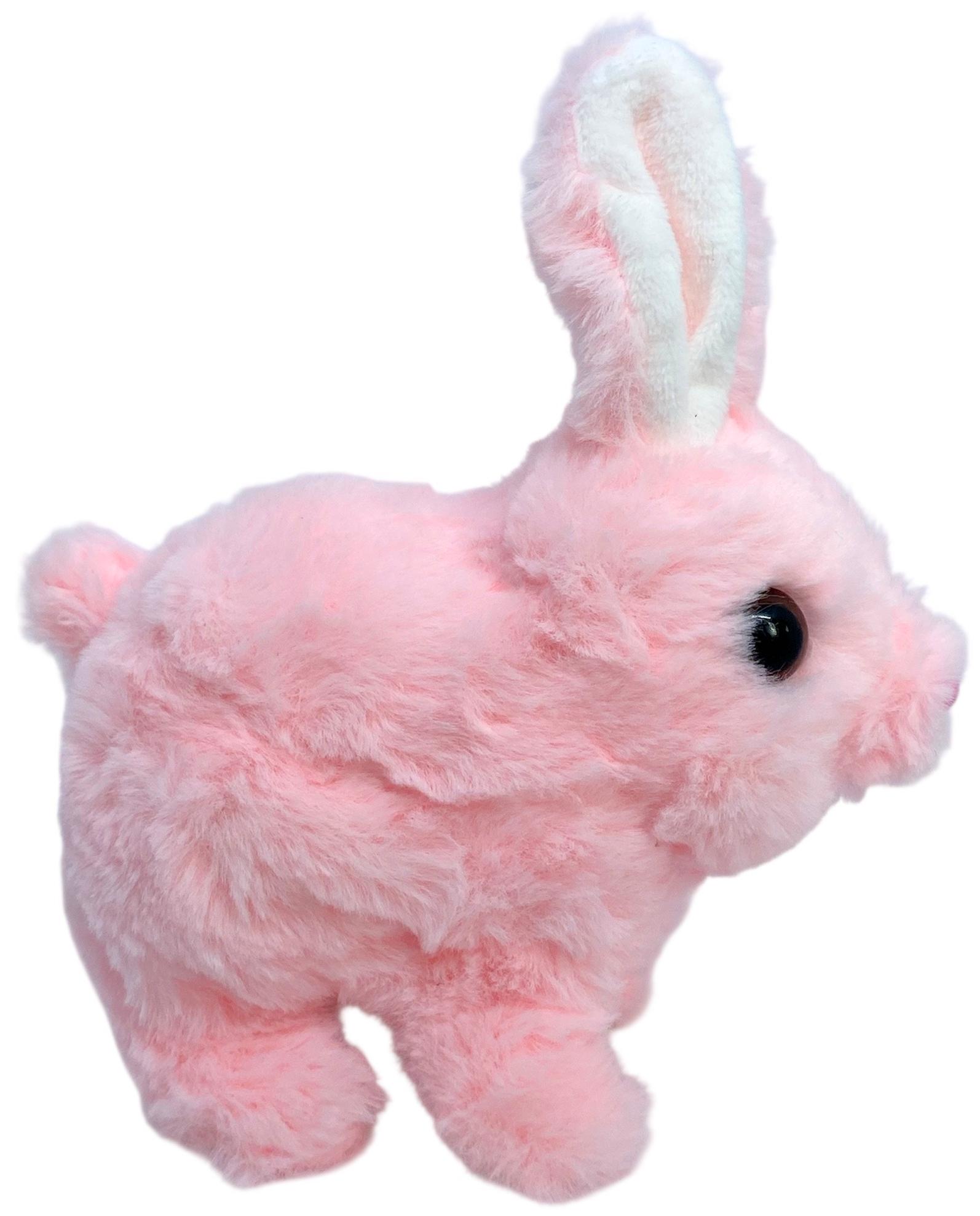 Игрушка интерактивный зайчик двигается прыгающий со звуковыми эффектами Розовый - фото 4 Игрушка интерактивный зайчик двигается прыгающий со звуковыми эффектами Розовый - фото 4