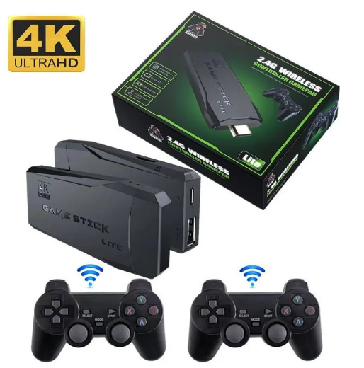 Игровая приставка Game Stick Lite 64 Gb для ТВ 4k Ultra HD 2 геймпада 10000+ игр PS1/Sega Play Station1 g-116 (13810986) - фото 9