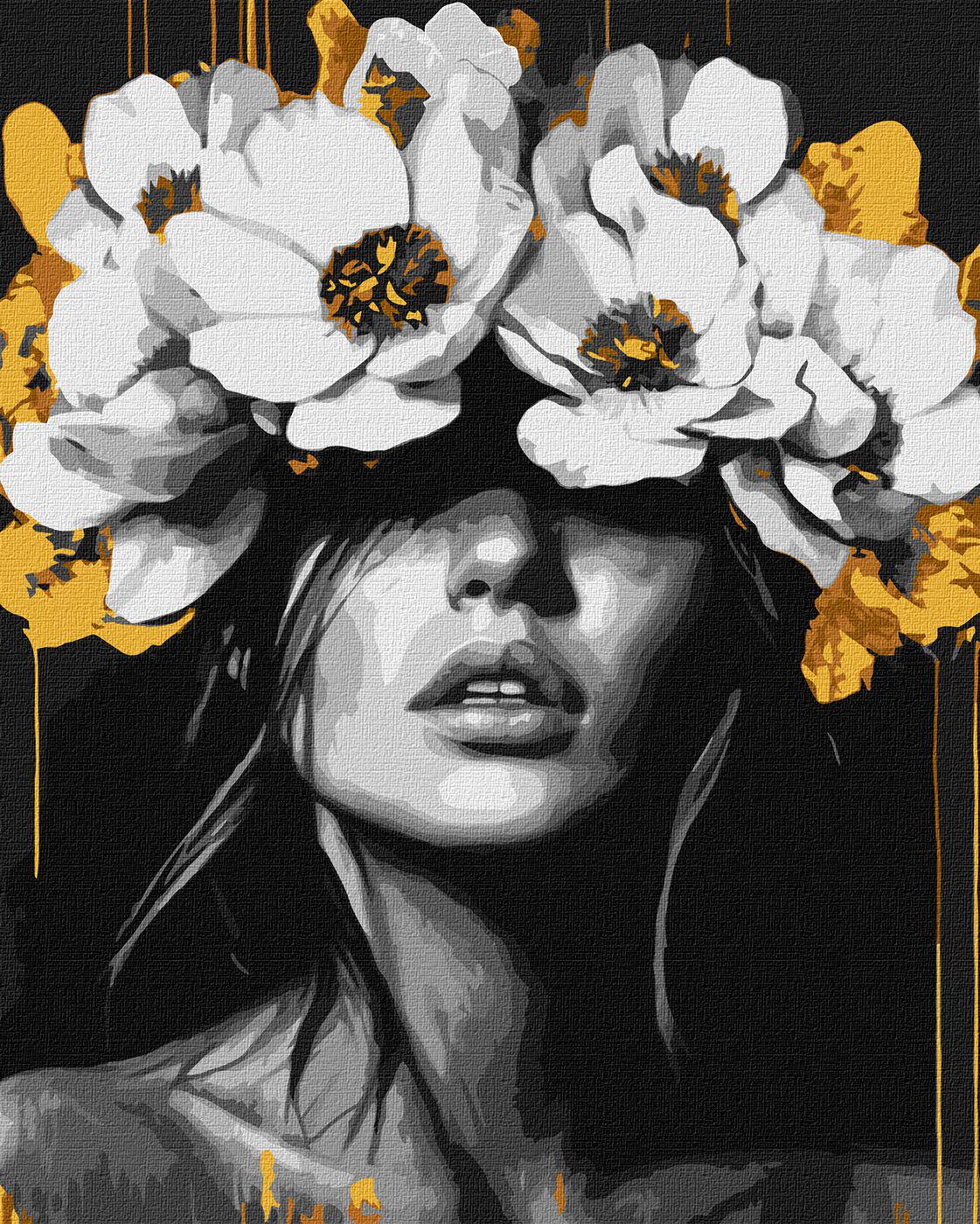 Набір для розпису по номерах Ideyka Пелюсткова гармонія 40x50 см (MTT-193145)