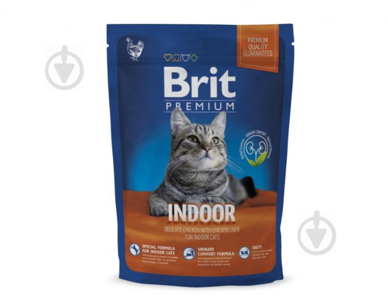 Сухой корм для живущих в помещении Brit Premium Cat Indoor 300 г