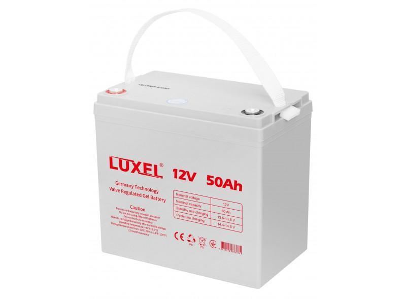 Аккумуляторная батарея гелевая Luxel 12V 50 Ah 14,5 кг (LBG-12V50Ah)