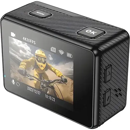 Экшн камера Hoco DV101 Dual Color Screen Sports Camera Black - фото 2 Экшн камера Hoco DV101 Dual Color Screen Sports Camera Black - фото 2